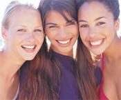 Cosmetic dental smile example.
